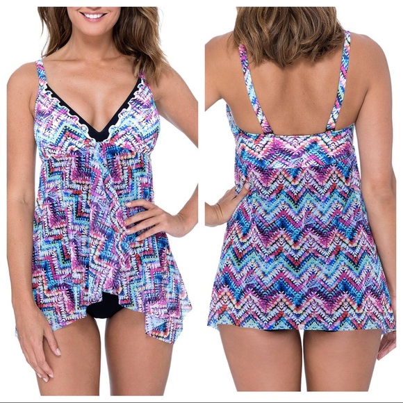 NWT! Profile By Gottex Fantasia One-Piece - Picture 2 of 9